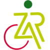 Logo des Zentrum für Ambulante Rehabilitation in Hellgrün mit roter und dunkelgrüner Schrift